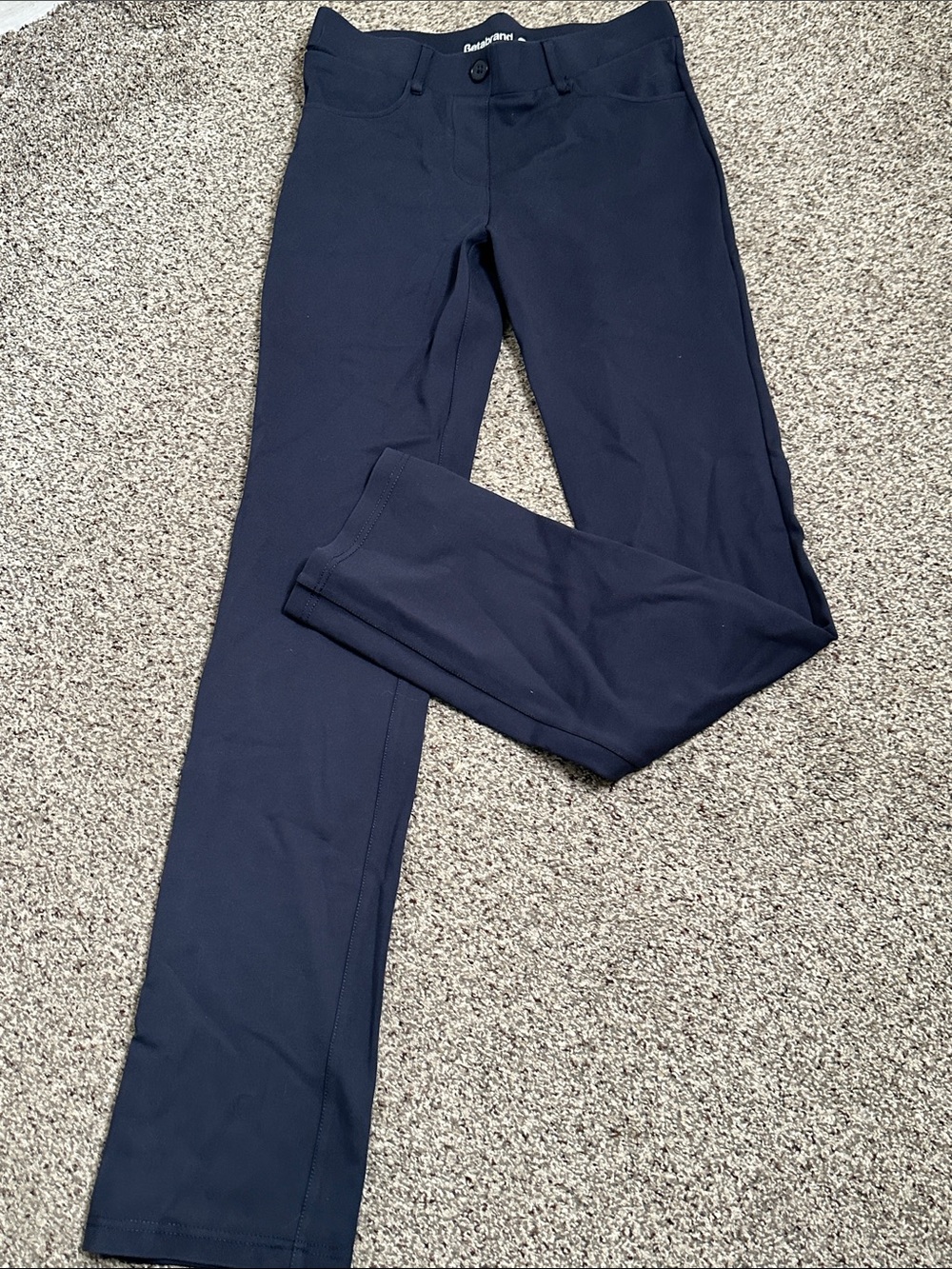 Betabrand Navy blue Straight-Leg Pants pant size small long - Picture 3 of 6